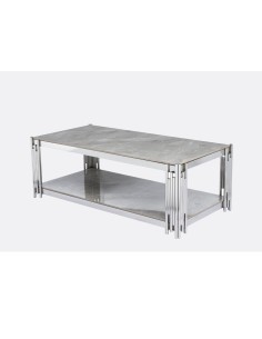 Belini Coffee Table - Sintered Stone and Stainless Steel