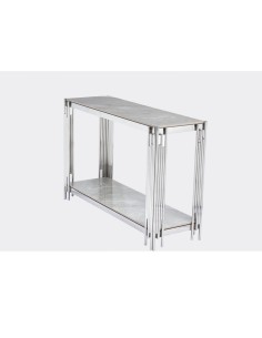 Belini Console Table - Sintered Stone/Stainless Steel