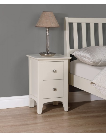 Luciana Small Bedside Locker - Ivory