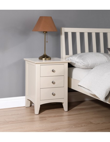 Luciana Large Bedside Locker - Ivory