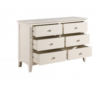 Luciana 6 Drawer Chest - Ivory