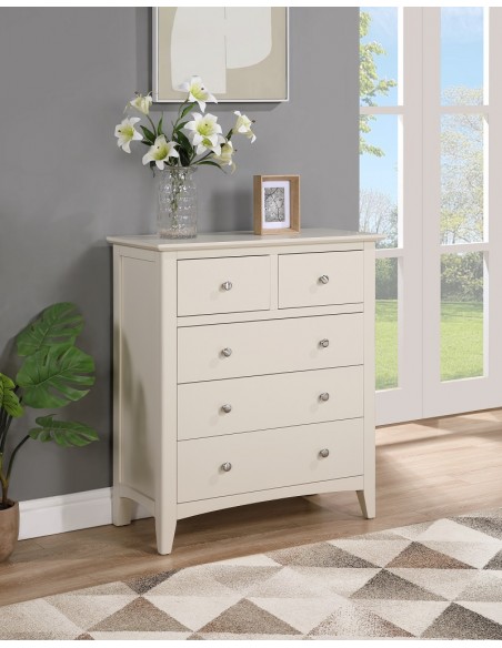 Luciana 2+3 Drawer Chest - Ivory