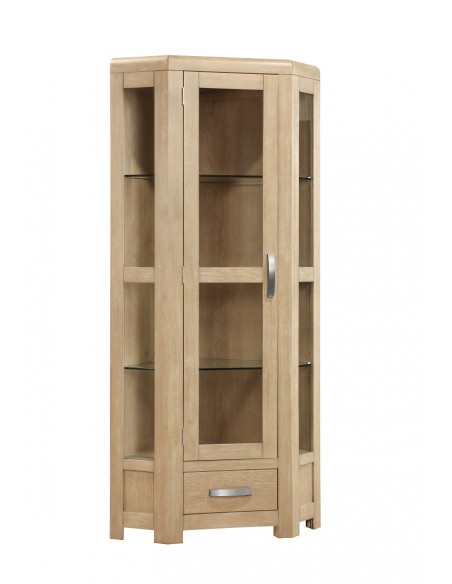 Tennessee High Corner Cabinet - Washed Oak