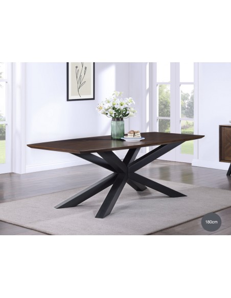 Nevada 180cm Dining Table - Mindi Wood