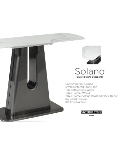Solano Console Table - Sintered Stone