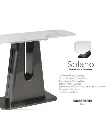 Solano Console Table - Sintered Stone