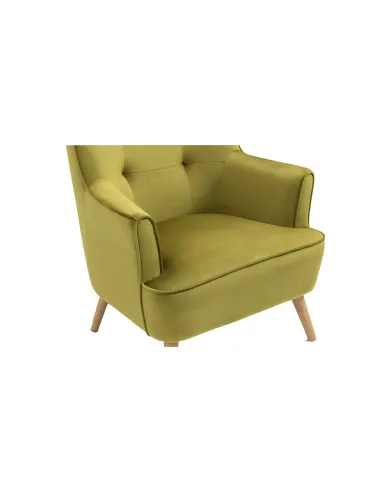 Tara Accent Chair - Pistachio Velvet