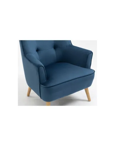 Tara Accent Chair - Navy Velvet