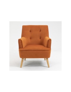 Tara Accent Chair - Burnt Orange Velvet 2