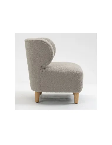 Josie Armless Accent Chair - Grey Fabric
