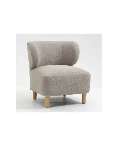 Josie Armless Accent Chair - Grey Fabric