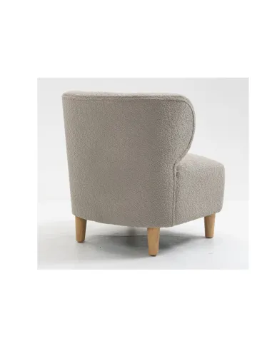 Josie Armless Accent Chair - Grey Fabric