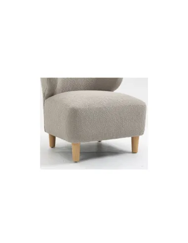 Josie Armless Accent Chair - Grey Fabric