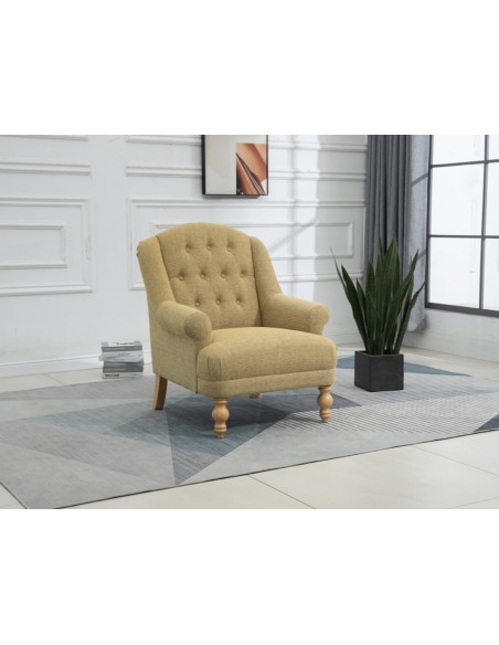 Charlotte Accent Armchair - Sand Fabric