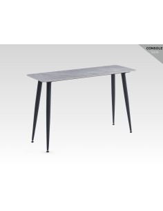Argenta Console Table - Sintered Stone/Black