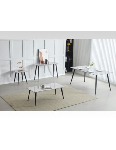 Argenta Console Table - Sintered Stone/Black 2