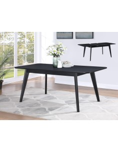Carrington 140cm  Extension Dining Set - Black 2