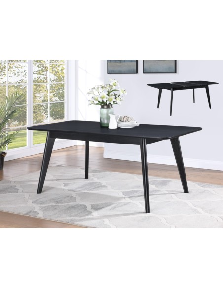 Carrington 140cm  Extension Dining Set - Black