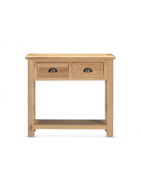 Lugano 2 Drawer Console Table - Oak