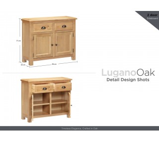 Lugano 2 Door Sideboard - Oak