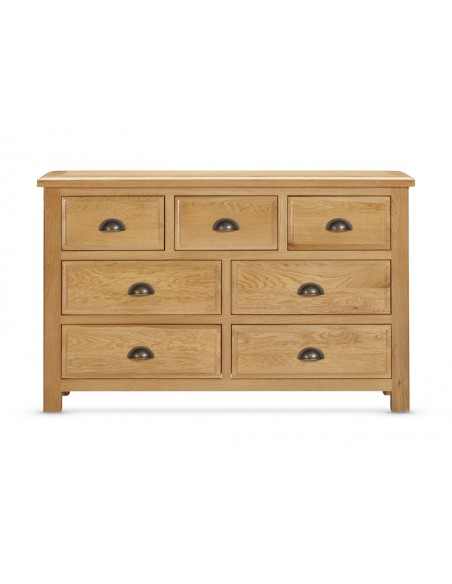 Lugano 3+4 Drawer Chest - Oak