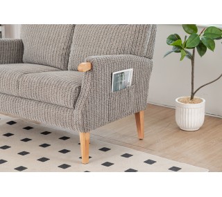 Lisbon 2 Seater Sofa - Latte