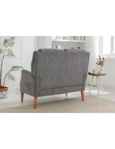 Lisbon 2 Seater Sofa - Steel Blue