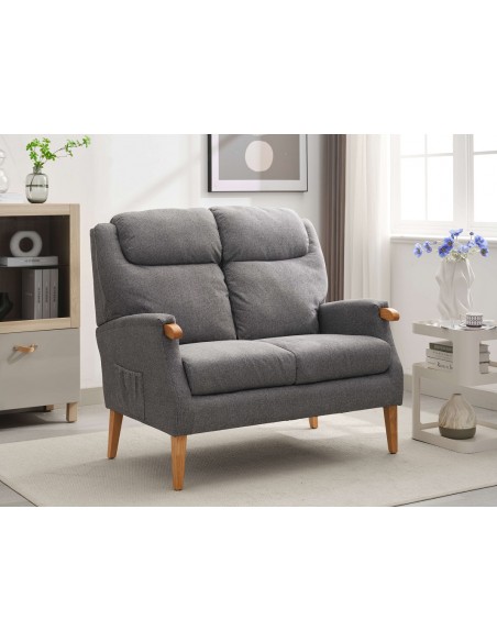 Lisbon 2 Seater Sofa - Grey