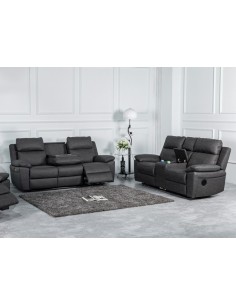 Huntington 3+2 Sofa Set - Dark Grey