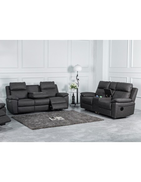 Huntington 3+2 Sofa Set - Dark Grey