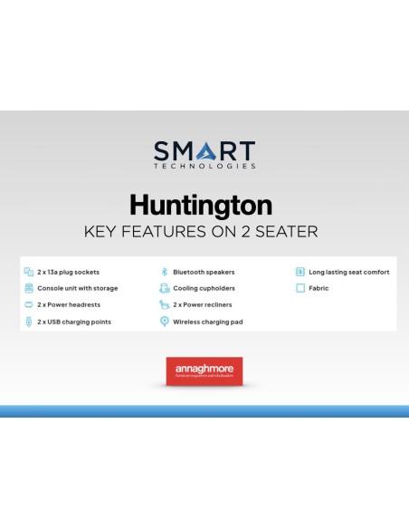 Huntington 3+2 Sofa Set - Dark Grey