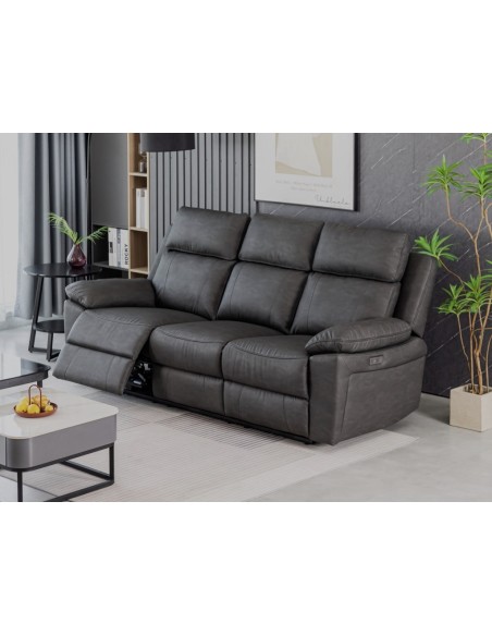 Huntington 3+1+1 Sofa Set - Dark Grey