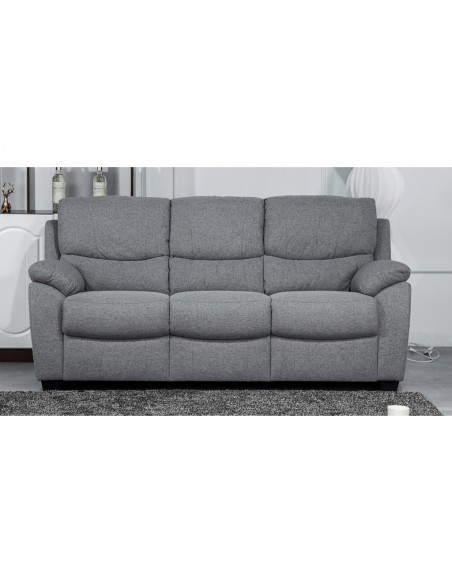 Nordic 3 Seater Fixed Sofa - Grey