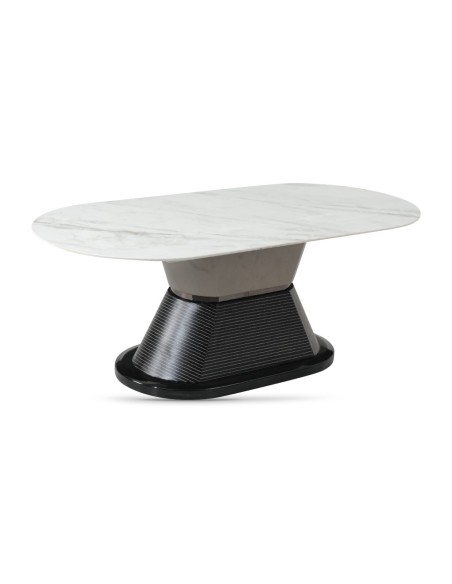 Portofino Coffee Table - Sintered Stone/White