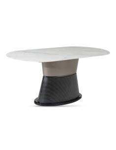 Portofino Dining Table - Sintered Stone/White