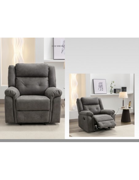 Berkeley Recliner Armchair - Dark Grey