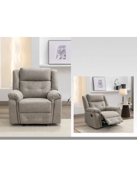 Berkeley Recliner Armchair - Light Grey