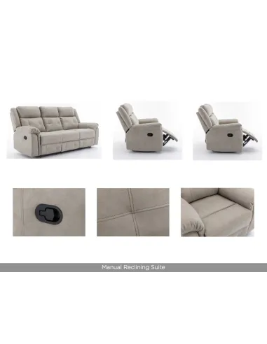 Berkeley 3+1+1 Sofa Set - Light Grey