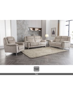 Monroe Fixed 3 Seater Sofa - Fossil 2