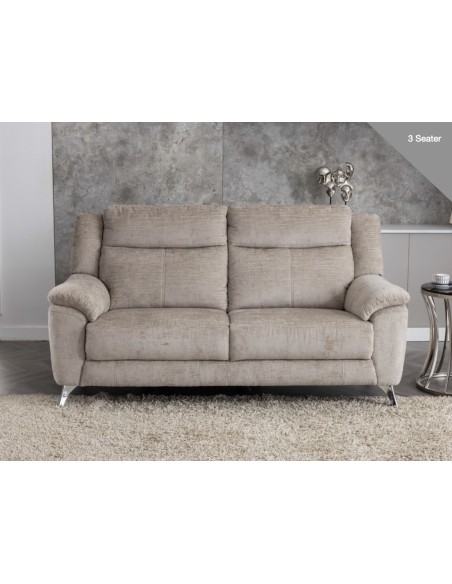 Monroe Fixed 3 Seater Sofa - Fossil