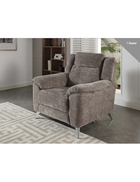 Monroe Fixed Armchair - Stone