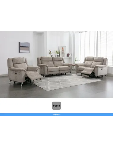 Monroe Electric Recliner Armchair - Fossil