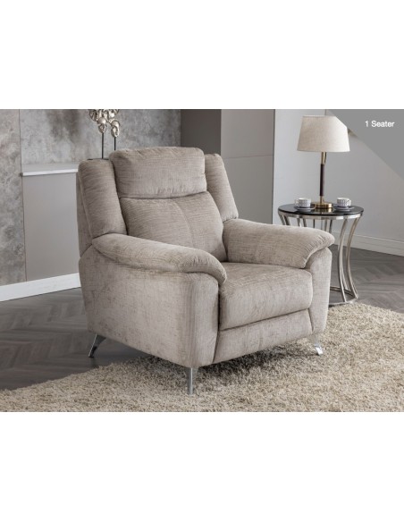 Monroe Fixed 3+1+1 Sofa Set - Fossil