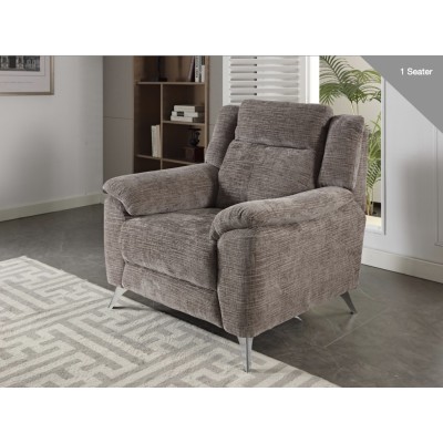 Monroe Fixed 3+1+1 Sofa Set - Stone