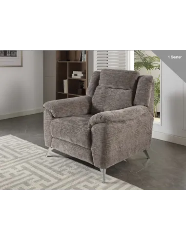 Monroe Fixed 3+1+1 Sofa Set - Stone