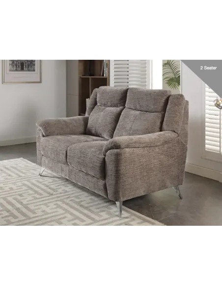 Monroe Fixed 3+2 Sofa Set - Stone