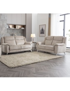 Monroe Fixed 3+2 Sofa Set - Fossil