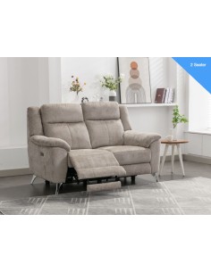 Monroe Electric Recliner 3+2 Sofa Set - Fossil 2