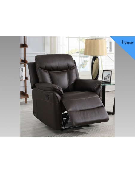 Vermont Recliner Armchair - Dark Brown