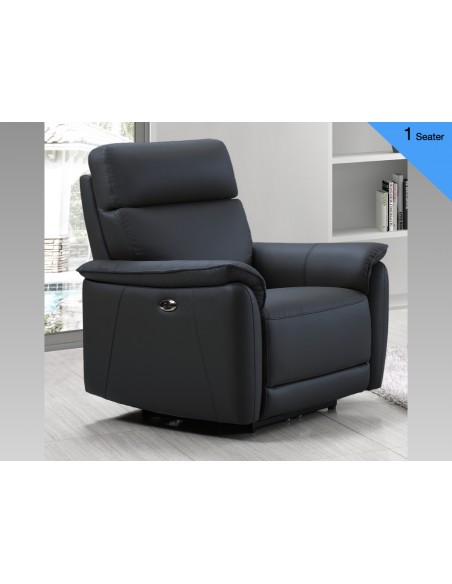 Carlton Electric Recliner Armchair - Navy